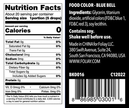 Oil Based Food Color Blue Bell 1.22oz