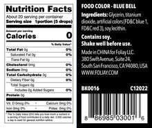 Load image into Gallery viewer, Oil Based Food Color Blue Bell 1.22oz
