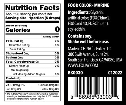 Oil Based Food Color Marine 1.22oz