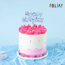 Load image into Gallery viewer, Rainbow Happy Birthday Cake Topper
