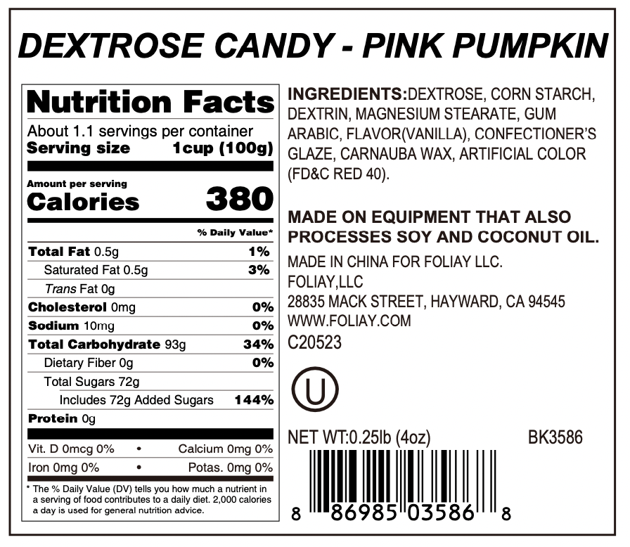 Pink Pumpkins Candy Sprinkles