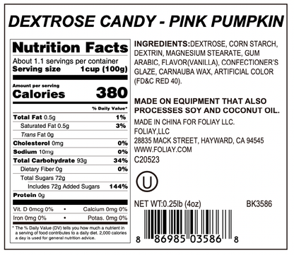 Pink Pumpkins Candy Sprinkles