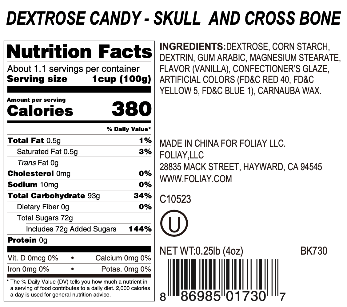 Skulls And Cross Bones Candy Sprinkles