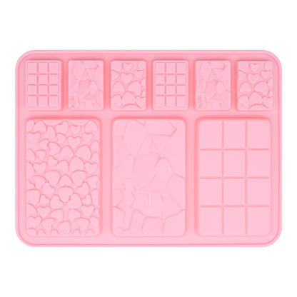 Multi Shapes Chocolate Bar Silicone Mold