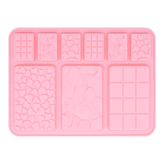 Multi Shapes Chocolate Bar Silicone Mold