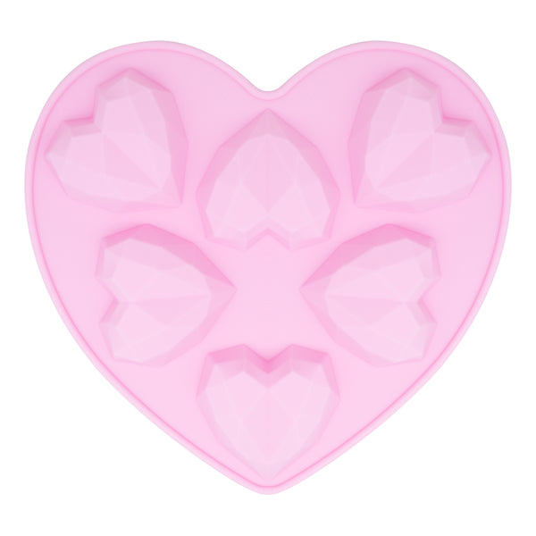 1piece Valentines Day Mold Heart Shape Candy Molds Silicone Mini Heart  Candy Mold Love Valentine Silicone Mold Pink Heart Shaped Ice Cube Trays  For Valentine'S Day Chocolate Fondant Cake Candy